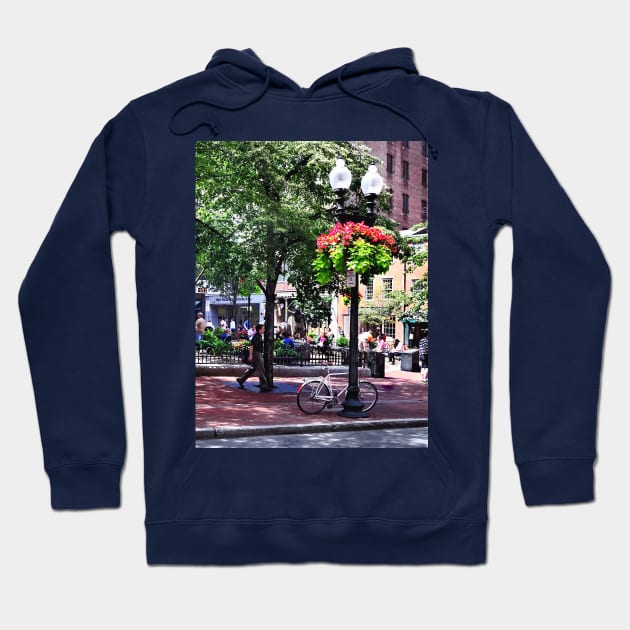 Boston MA - Irish Famine Memorial Park Hoodie by SusanSavad